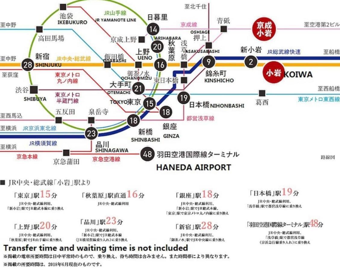 Appartement 一棟貸切宿, Harmonia東京小岩 6名max,wifi有,秋葉原16分新宿33分,ディズニー電車48分, 駐車場ありません *
